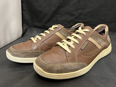 #ad Mephisto Men#x27;s City Hiker Lace Up Walking Shoes US 11 Brown Tan Leather Suede
