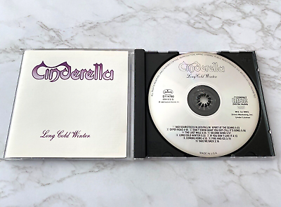 #ad Cinderella Long Cold Winter CD EARLY PRESS Mercury 834 612 2 Hair Metal OOP