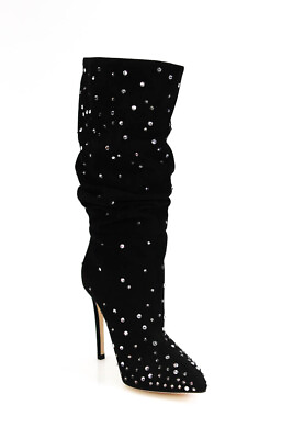#ad Paris Texas Womens Holly Stiletto Slouchy Boots Black Diamond Size 35
