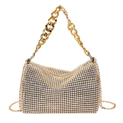 Glitter Rhinestone Shoulder Bag Evening Women Luxury Shiny Handbag Crossbody $11.99