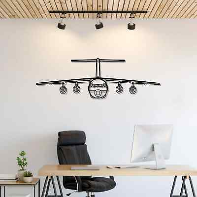 #ad Wall Art Home Decor 3D Acrylic Metal Plane Aircraft USA Silhouette BAe 146