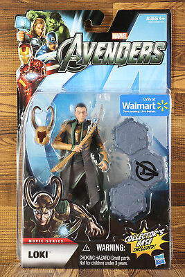#ad 2011 MARVEL The Avengers Movie Series LOKI With Base Walmart Exclusive