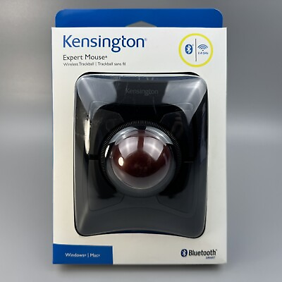 #ad Kensington Expert Mouse Wireless Optical Trackball K72359WW Black BRAND NEW