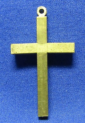 WWII Army Chaplain Brass Cross For Soldier RARE