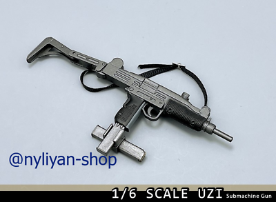 #ad 1 6 WWII UZI Gun Rifle Weapon Model Fit 12#x27;#x27;Action Figure Body Soldier Toy