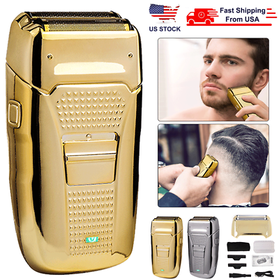 #ad SALES Men#x27;s USB Rechargeable Beard Shaver Razor Electric Cordless Hair Trimmers