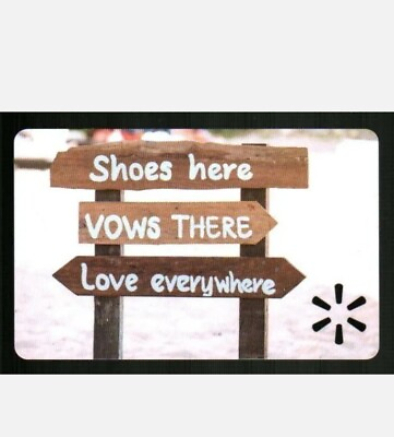 #ad WALMART Shoes Here Vows There Love Everywhere 2021 Gift Card $0