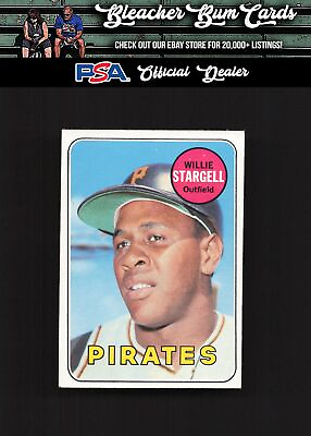 #ad 1969 Topps 545 Willie Stargell Creased