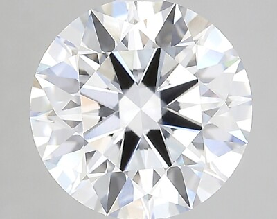 #ad Lab Created Diamond 3.58 Ct Round E VVS2 Quality Ideal Cut IGI Certified Loose