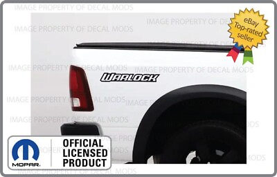 #ad 2x Dodge RAM truck WARLOCK Bed Side Decals Graphics Stickers Matte Black SD3W0