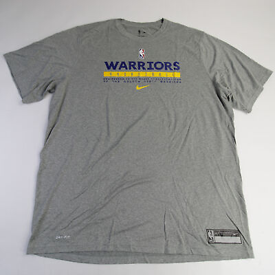 #ad Golden State Warriors Nike NBA Authentics Dri Fit Short Sleeve Shirt Men#x27;s New