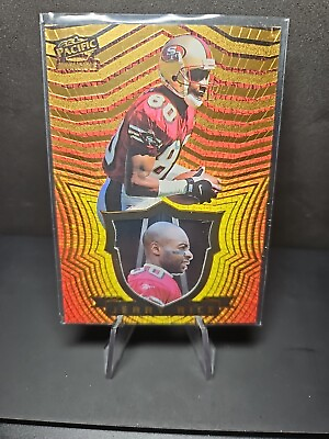 #ad Jerry Rice 1997 Pacific Invincible Copper Parallel card