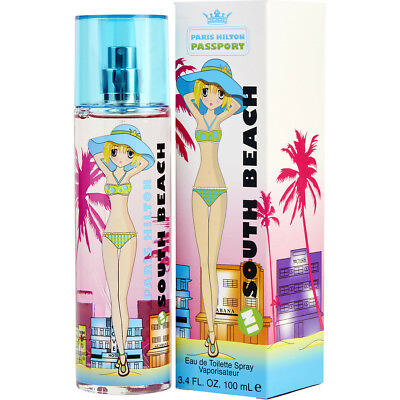 #ad #ad Women Passport In South Beach By Paris Hilton 3.4 oz Edt Spray New Cut top Box