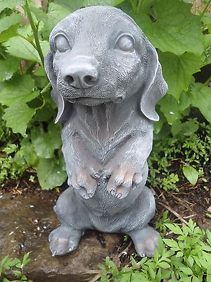 #ad Latex dachshund dog mold Plaster Concrete rubber casting mould 10quot;H x 5quot;W