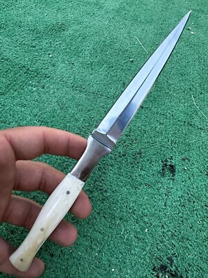 #ad Custom Handmade D2 Steel Hunting Dagger Double Edge Boot Knife Full Tang 268