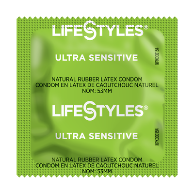 #ad Lifestyles Ultra Sensitive Lubricated Bulk Condoms Choose Quantity