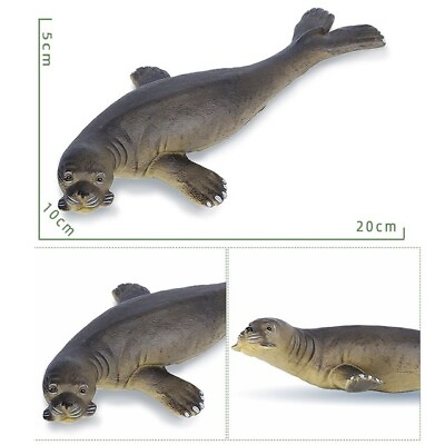 #ad Big Soft Rubber Sea Life Simulation Action Figure Animal Model Seal