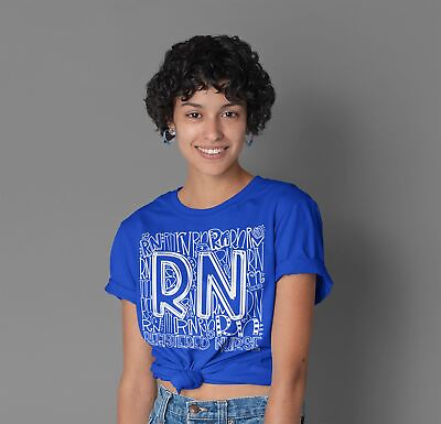 #ad Men#x27;s Registered Nurse T Shirt RN Typography T Shirt Nurse Shirt RN Gift Shirts