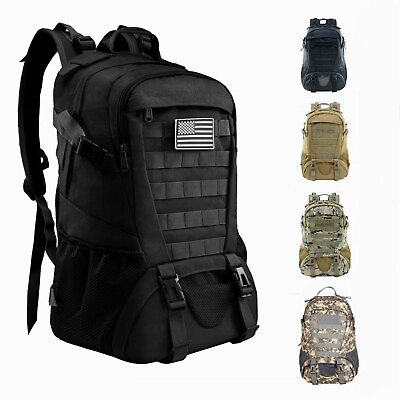 #ad Military Tactical Backpack Daypack Bug Out Bag for Camping Hiking Outdoor Travel