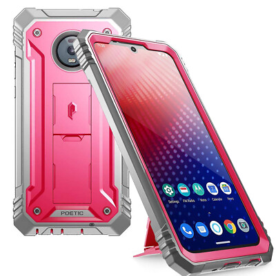 #ad Poetic Shockproof Case For Motorola Moto Z4 Full Coverage Protective Cover Pink