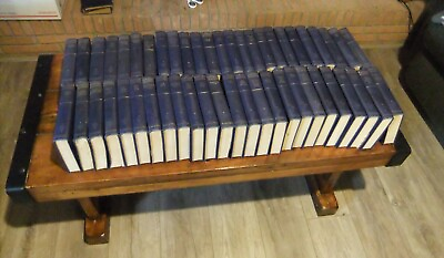 #ad The HARVARD Classics Complete 52 Volume Blue Set Some w Water Damage on Cover
