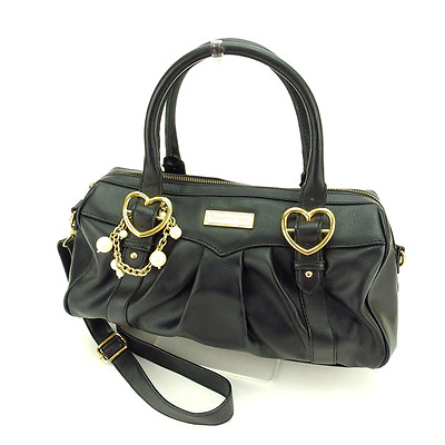 Samantha Vega Shoulder bag Black Gold Woman Authentic Used K279