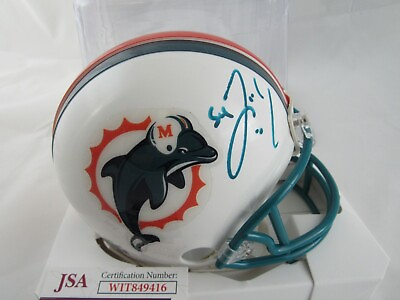 #ad Zach Thomas Miami Dolphins Signed Autograph Mini Helmet JSA
