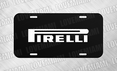 #ad For Pirelli Tire JDM Street Rod Tires Race License Plate Auto Car Tag FREE SHIP