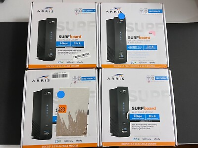 #ad Used Lot of 4 ARRIS SURFboard SBG7600AC2 DOCSIS 3.0 Cable Modem