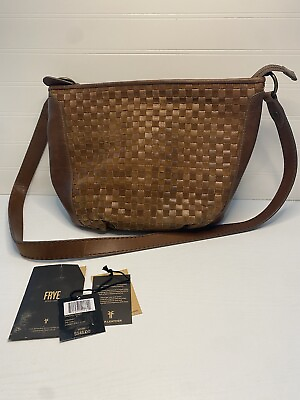 #ad Frye Oriana Hobo Purse Shoulder Bag Crossbody Leather Cognac Excellent $348
