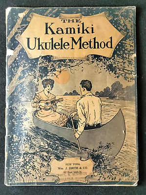 #ad Vintage 1916 THE KAMIKI UKULELE METHOD Hawaiian Songs pre owned