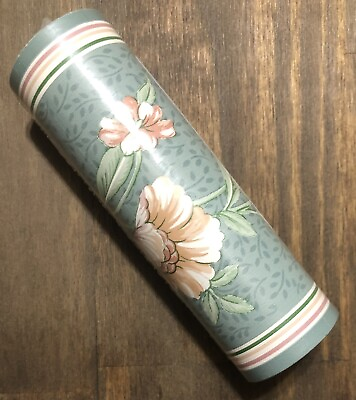 #ad x1 Vintage Roll Borden Green Floral Wallpaper Border WB353 Flowers 15ft x 4.25in