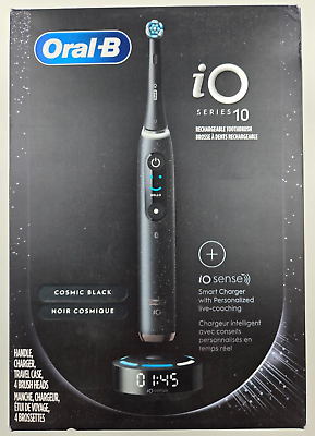 #ad Oral B iO Series 10 Rechargeable Electric Toothbrush with Pressure Sensor 4