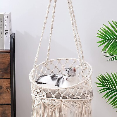 #ad Mewoofun Cat Hammock Bed Cotton Hanging Cat Bed for Indoor Cats Sleeping Playing