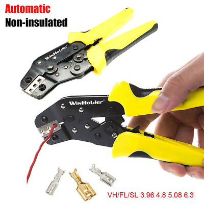 #ad Practical Crimping Tool Crimper Pliers Terminal Wire Connector Electric Cable US
