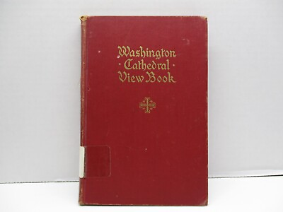 #ad Washington Cathedral View Book 1940 Ex Library