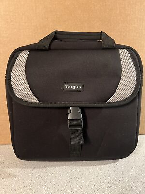 #ad Targus Messenger 12”x10” iPad Netbook Bag CVR211 50 Black Gray Neoprene