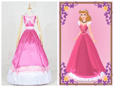 #ad Cinderella Cosplay Costume Princess Cinderella Dress Pink Sleeveless Ball Gown