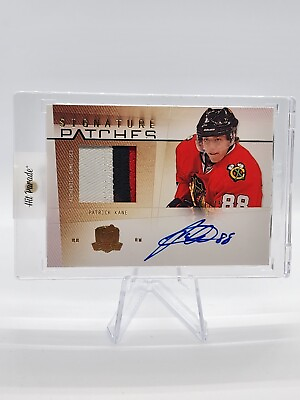 #ad 2009 10 The Cup Patrick Kane Signature PATCHES AUTO