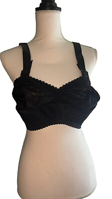 #ad vintage bra Lace Ardyss Internacional Black Color. Size 30HH