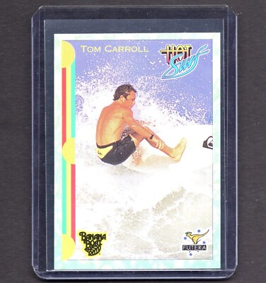#ad TOM CARROLL 1993 Futera Hot Surf Surfing Rookie RC Card 2 PSA