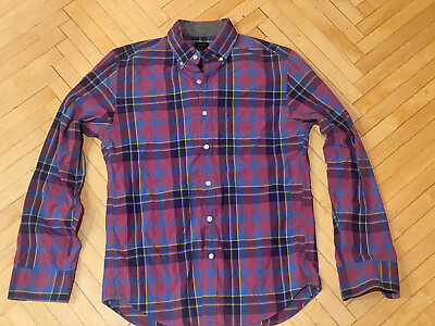 #ad J Crew Tartan Plaid Button Front Perfect Condition Free Ship