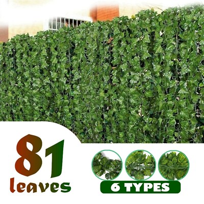 #ad 1X 2.3M Artifical Ivy Green Leaf Garland Fake Trailing Vine Foliage Home Decor
