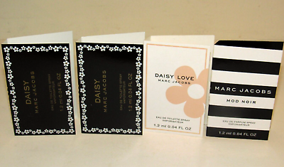 #ad 4 Marc Jacobs Fragrance Sampler Daisy Love Toilette Mod Noir Eau de Parfum