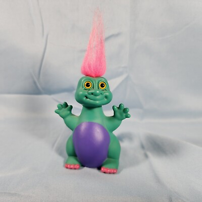 #ad Russ Troll Dolls Blue Purple Pink Dragon Monster Pink Hair