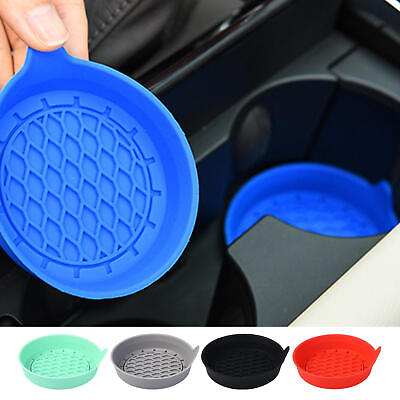#ad 2 4 Packs Car Cup Holder Coaster Silicone Coasters Anti Slip for Car Cup Holders