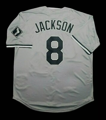 #ad Bo Jackson Chicago White Sox Jersey Mens 1993 Throwback Stitched Gray NEW SALE