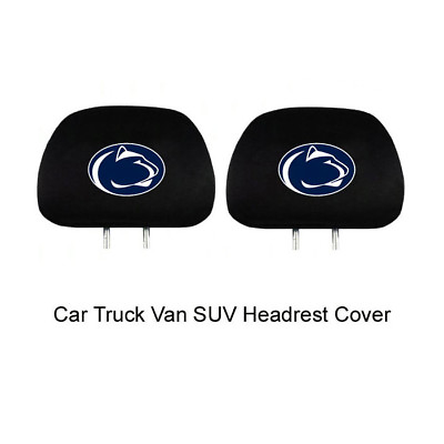 #ad New NCAA Penn State Nittany Lions Car Truck Headrest Covers Automotive Gear