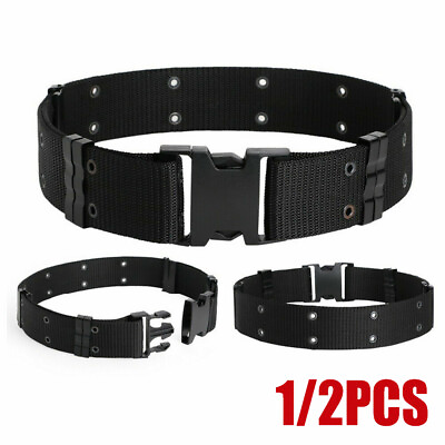 #ad Men#x27;s Military Tactical Belt Adjustable Buckle Gun Belt Quick Release Army Belts