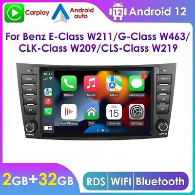 #ad For Mercedes Benz CLS E Class W211 W219 Android Car Radio GPS Sat Nav BT Carplay